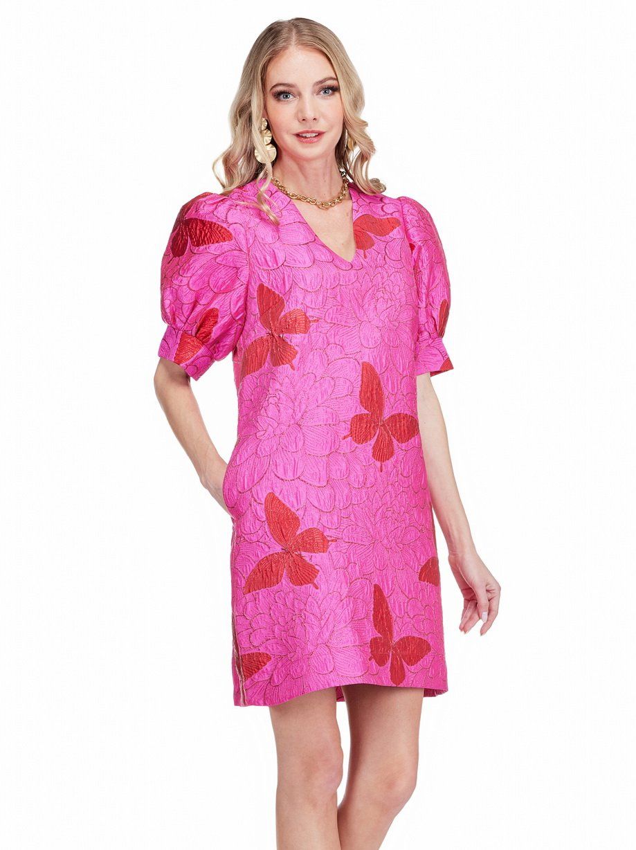 Jade 80J5130 Shift Dress-FlutterBloom