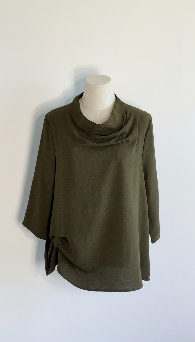 Shana 26817 Airflow Ruched Top-Spruce