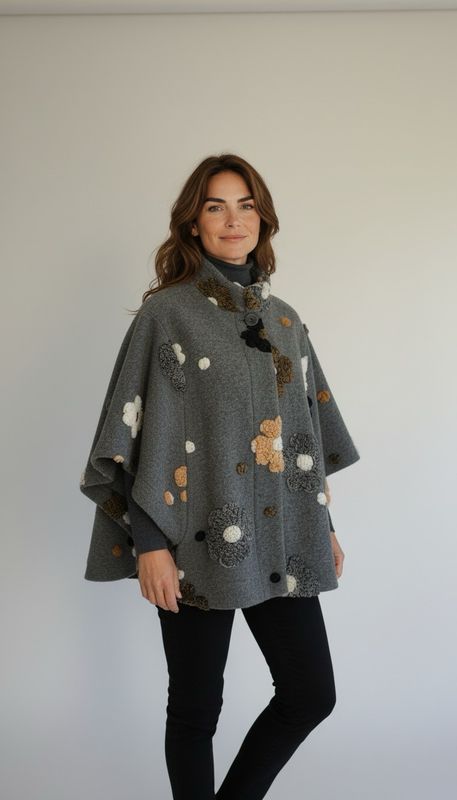 Shana 26755 Button Jacket-Floral