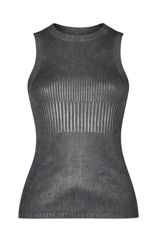 Another Love VCKN1828 Pamela Tank-GunmetalFoil