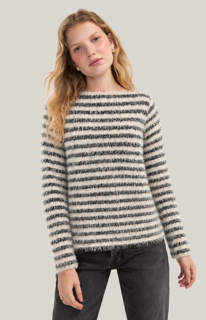 Liverpool LM8L86KB42 Boatneck Sweater-Stripe