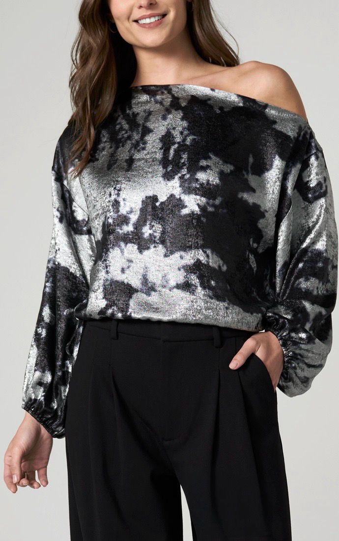Liverpool LM8M31WN31 One Shoulder Top-Silver
