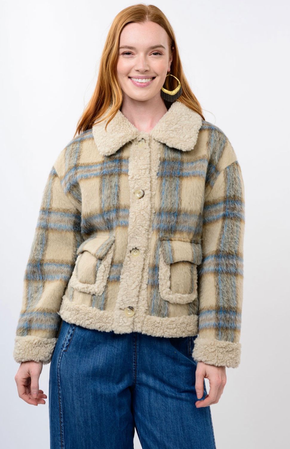 Ivy Jane 130252 Plaid Ranch Jacket