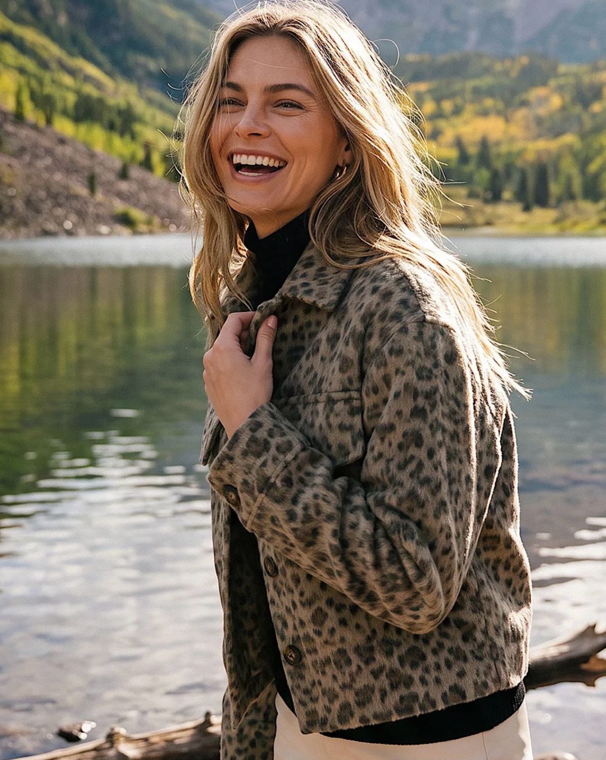 Karen Kane 3L61600 Brushed FauxFur Shacket