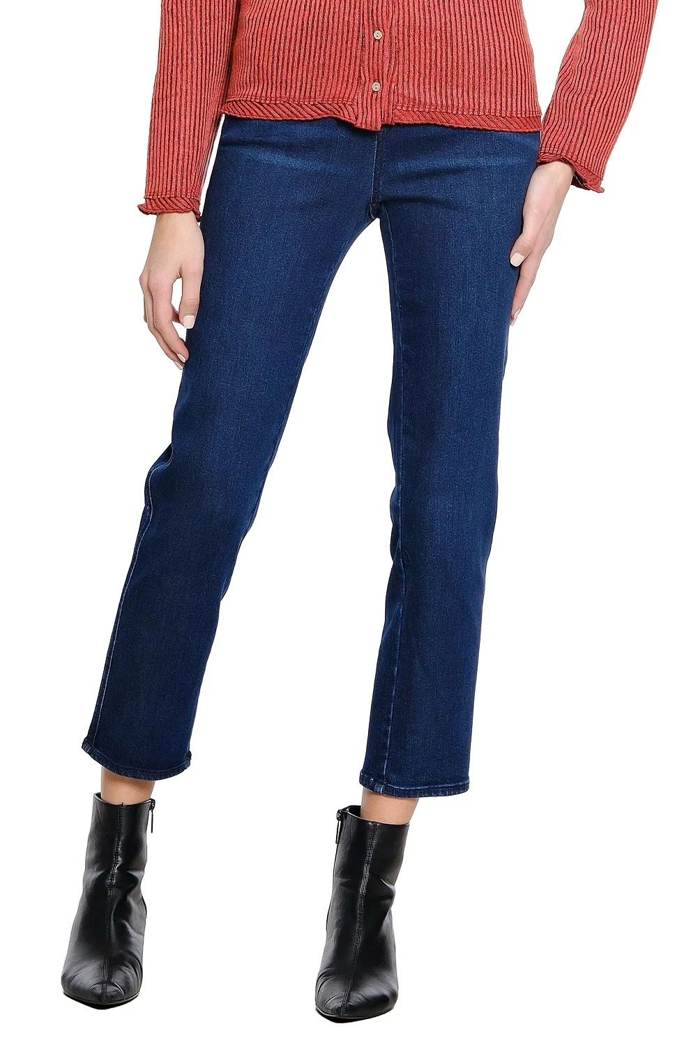 Tru Luxe T36106PM PullOn Jean w/Seams-Indigo