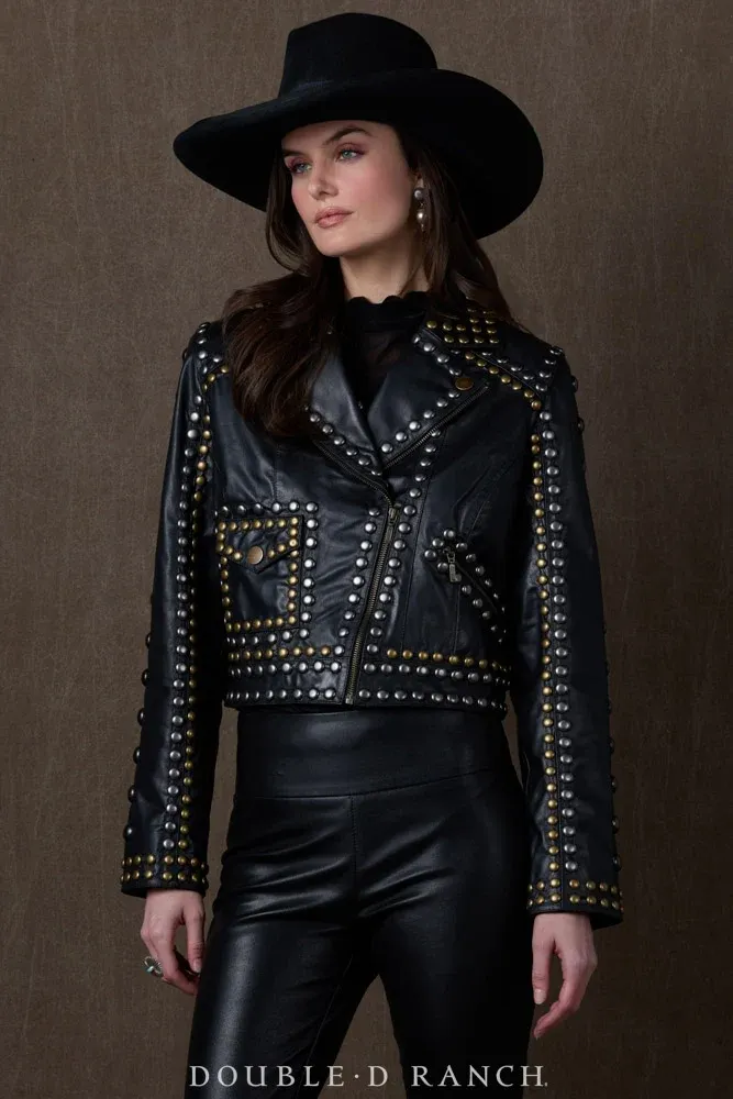 Double D C3547 Chapel Noir Jacket-Black