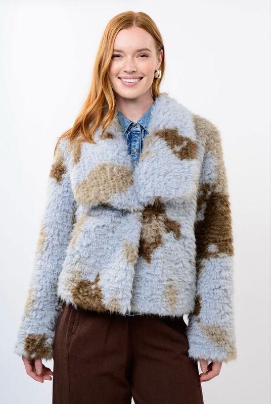Ivy Jane 130254 Curly Pony Faux Fur Jacket