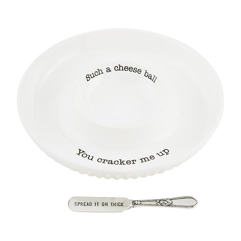 MudPie 42300025 Cheese Ball Dish Set