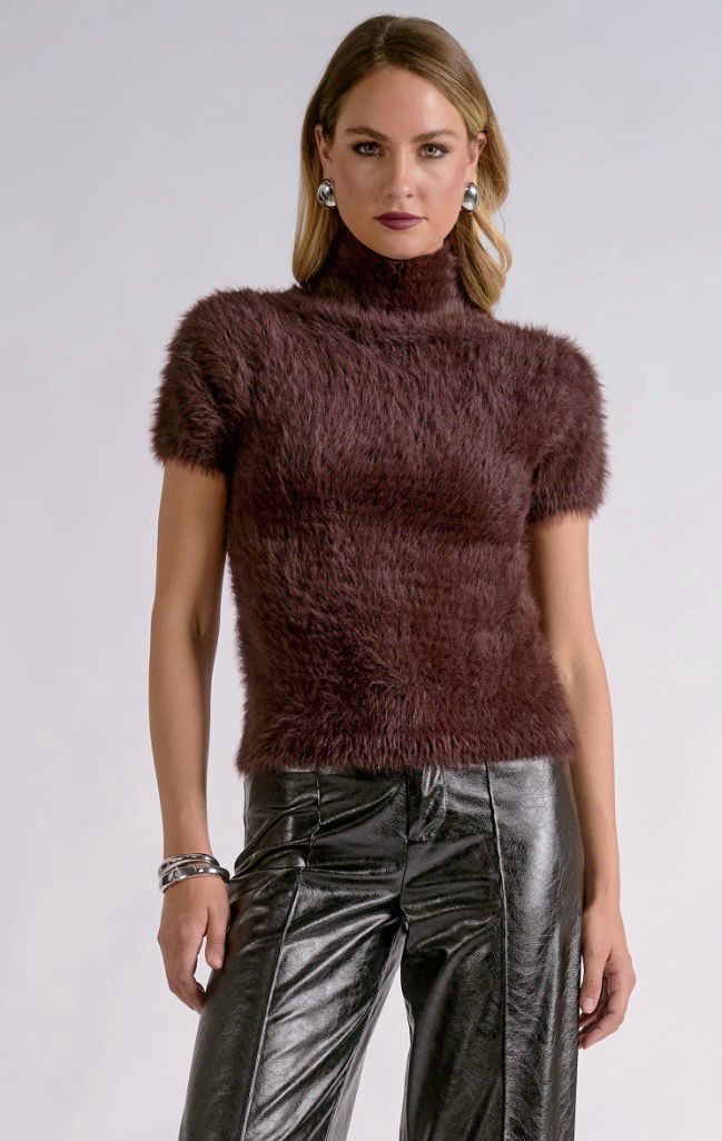 Elan SW11776 SS Sweater-Espresso