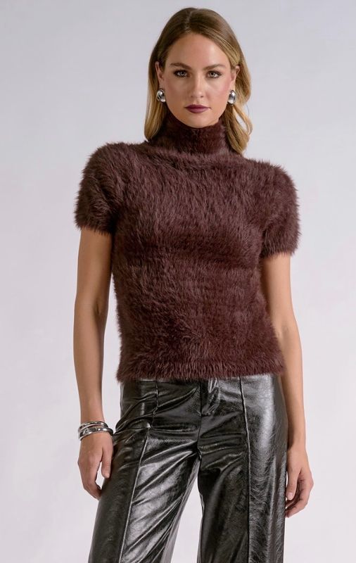 Elan SW11776 SS Sweater-Espresso