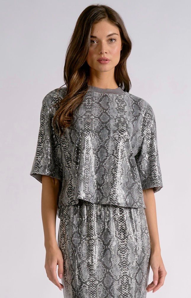 Elan SE11525 CrewNeck Top-Snake