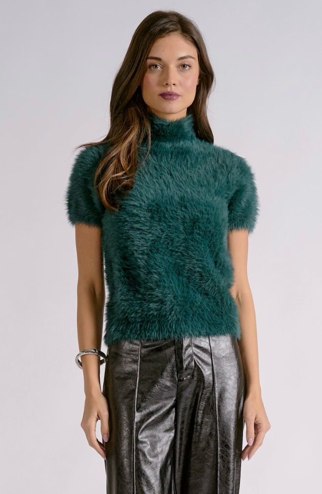 Elan SW11776 SS Sweater-Emerald