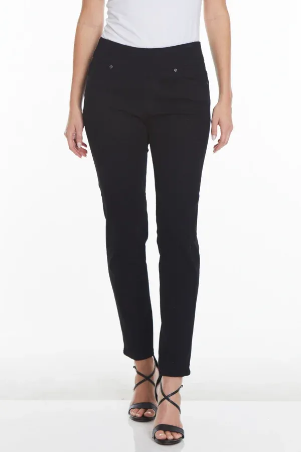 Slimsation M13714PM Ankle Jean Pant-BKDenim