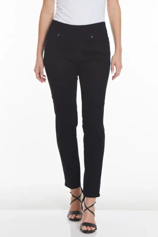 Slimsation M13714PM Ankle Jean Pant-BKDenim