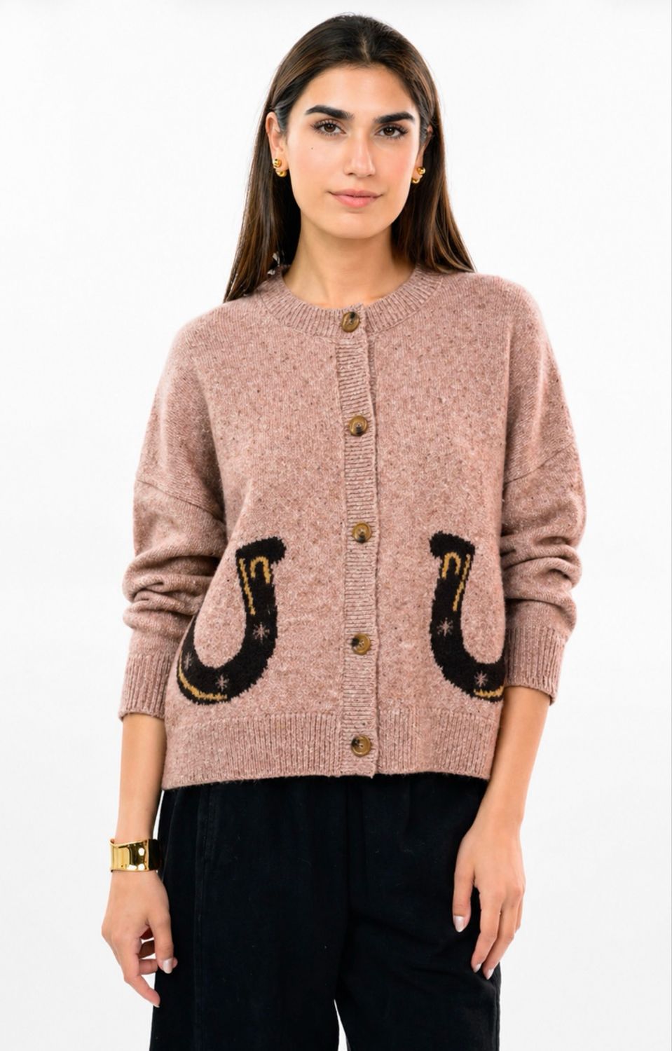 Ivy Jane 930065 Sweater w/Horse&amp;Horseshoe