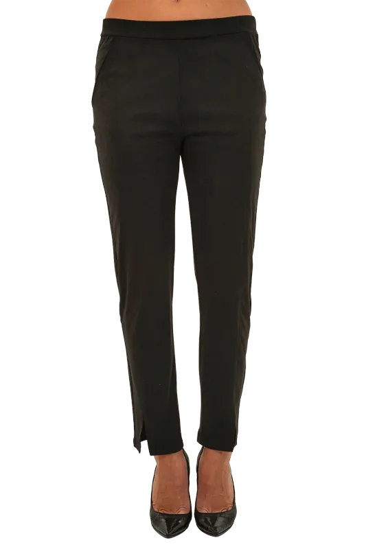 Lemongrass F3KP5716 Stovepipe Pant-Black