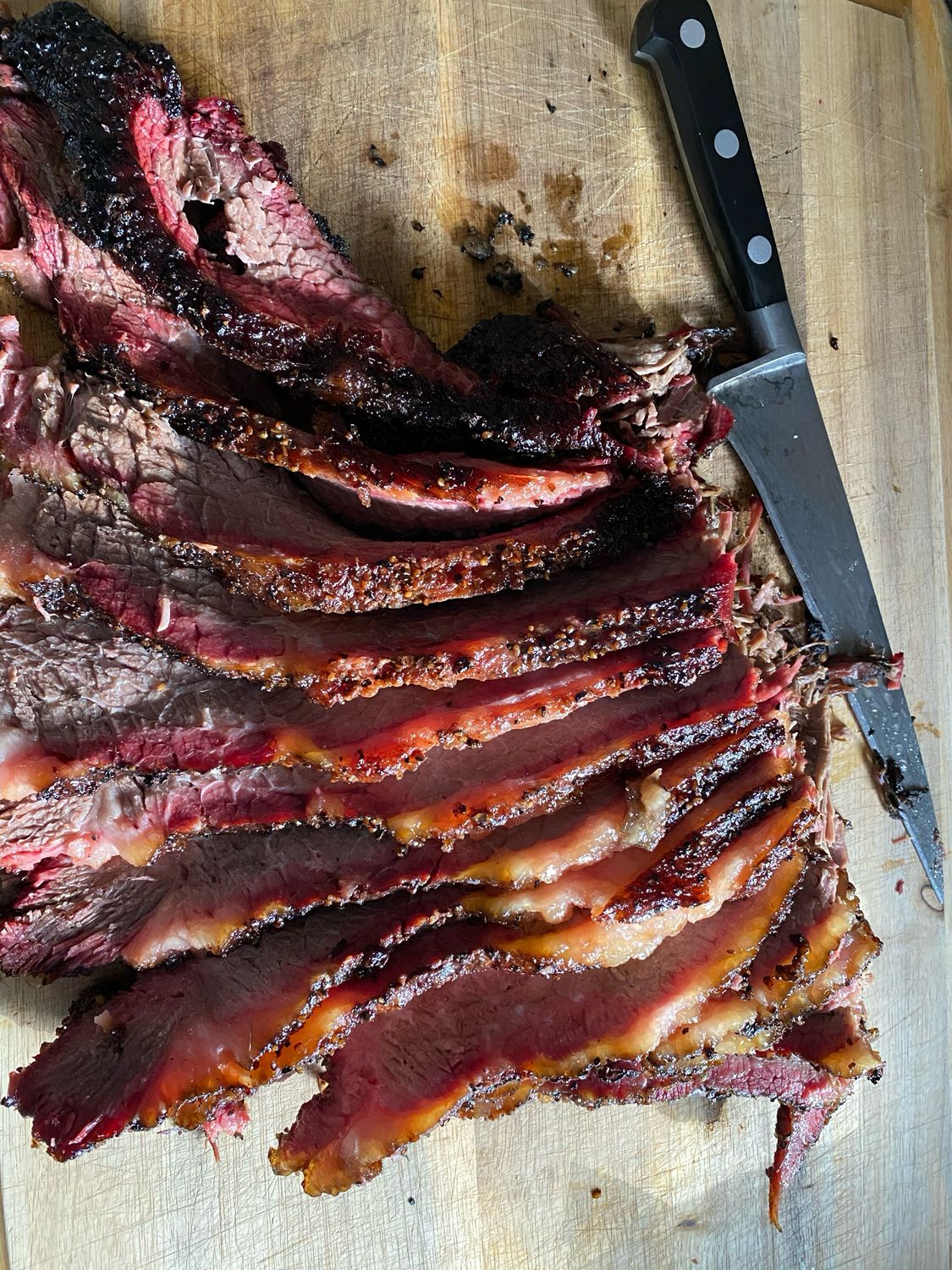 Sliced Smoked Brisket Tray with Mop Sauce | $25.99/lb