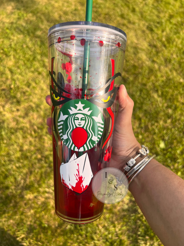 Pennywise Starbucks Bloody Snowglobe Tumbler