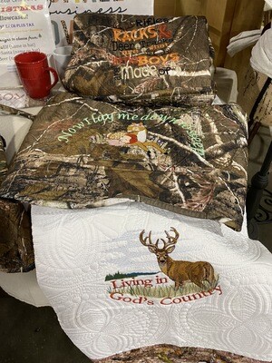 Deer Living in God's Country large quilt