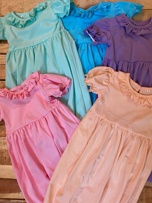 Infant Girls Ruffle Bodice Onesie