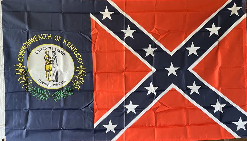 Kentucky Confederate Blended Flag