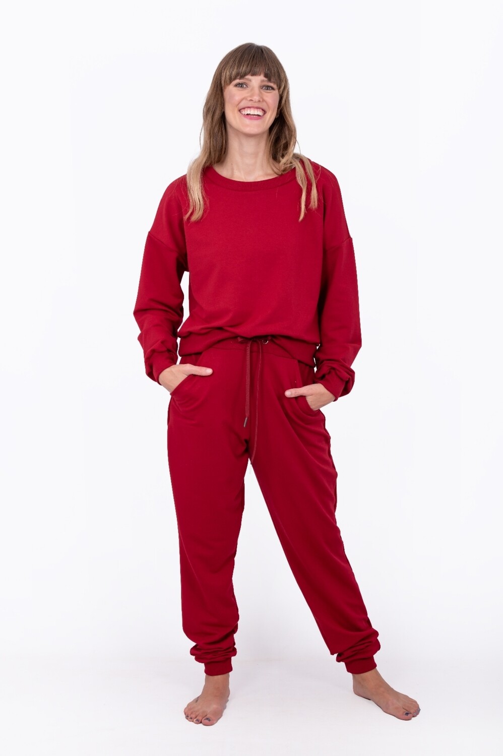 Tracksuit Pants (Burnt Red)