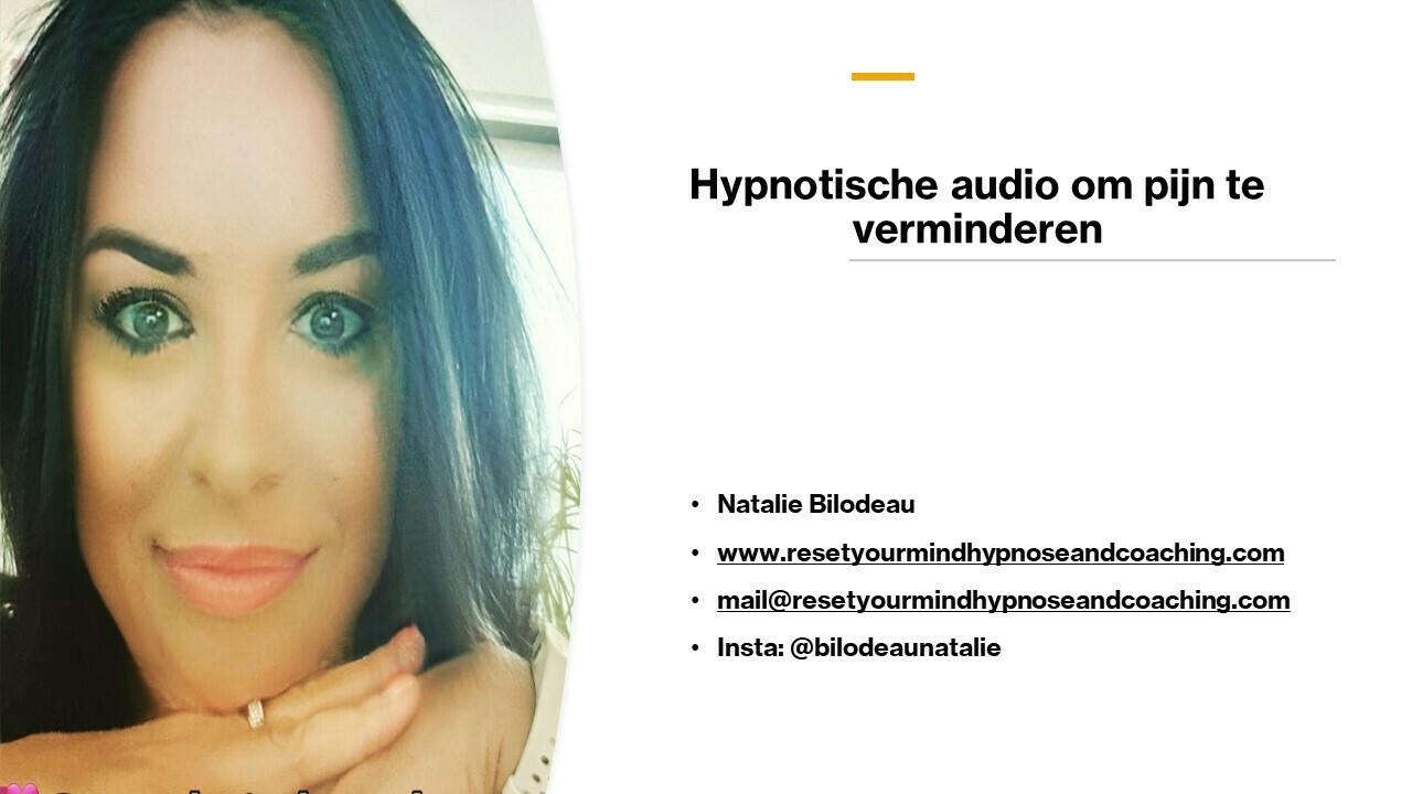 Hypnotische audio om pijn te verminderen Hypnotische audio om pijn te verminderen