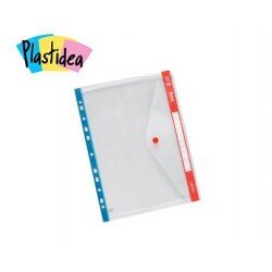 ΖΕΛΑΤΙΝΗ/ΦΑΚΕΛΟΣ Α4 ΕΝΙΣΧΥΜΕΝΗ ΡΙΓΑ ΜΠΛΕ 5Τ PLASTIDEA