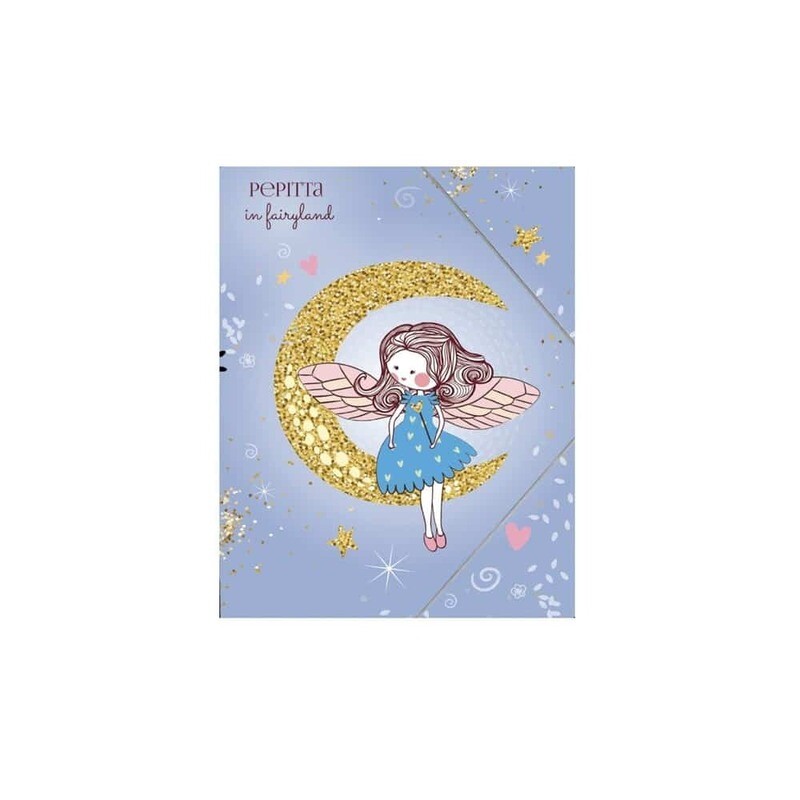 Φάκελος Με Λάστιχο Φεγγάρι Glitter Pepita