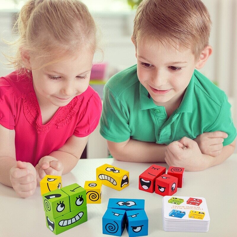 FunnyFaces Puzzle Cards