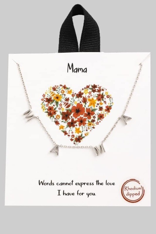 Super cute mama necklace in silver