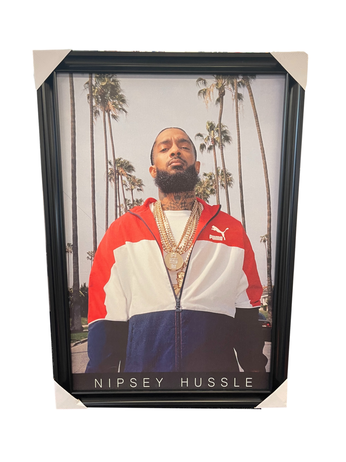 Nipsey Hussle Palm Trees Framed Print 40