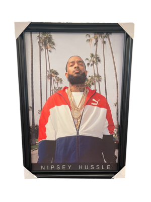 Nipsey Hussle Palm Trees Framed Print 40