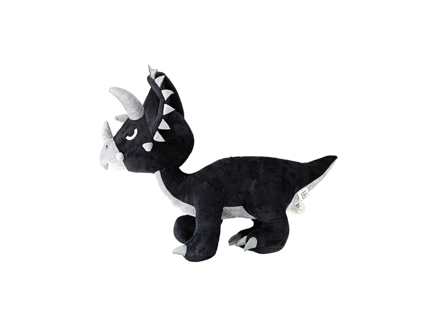 Elbo Black Triceratops Plush 