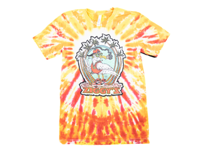 Steven Z-Gull Orange/Yellow Stripe Tie Dye T-Shirt