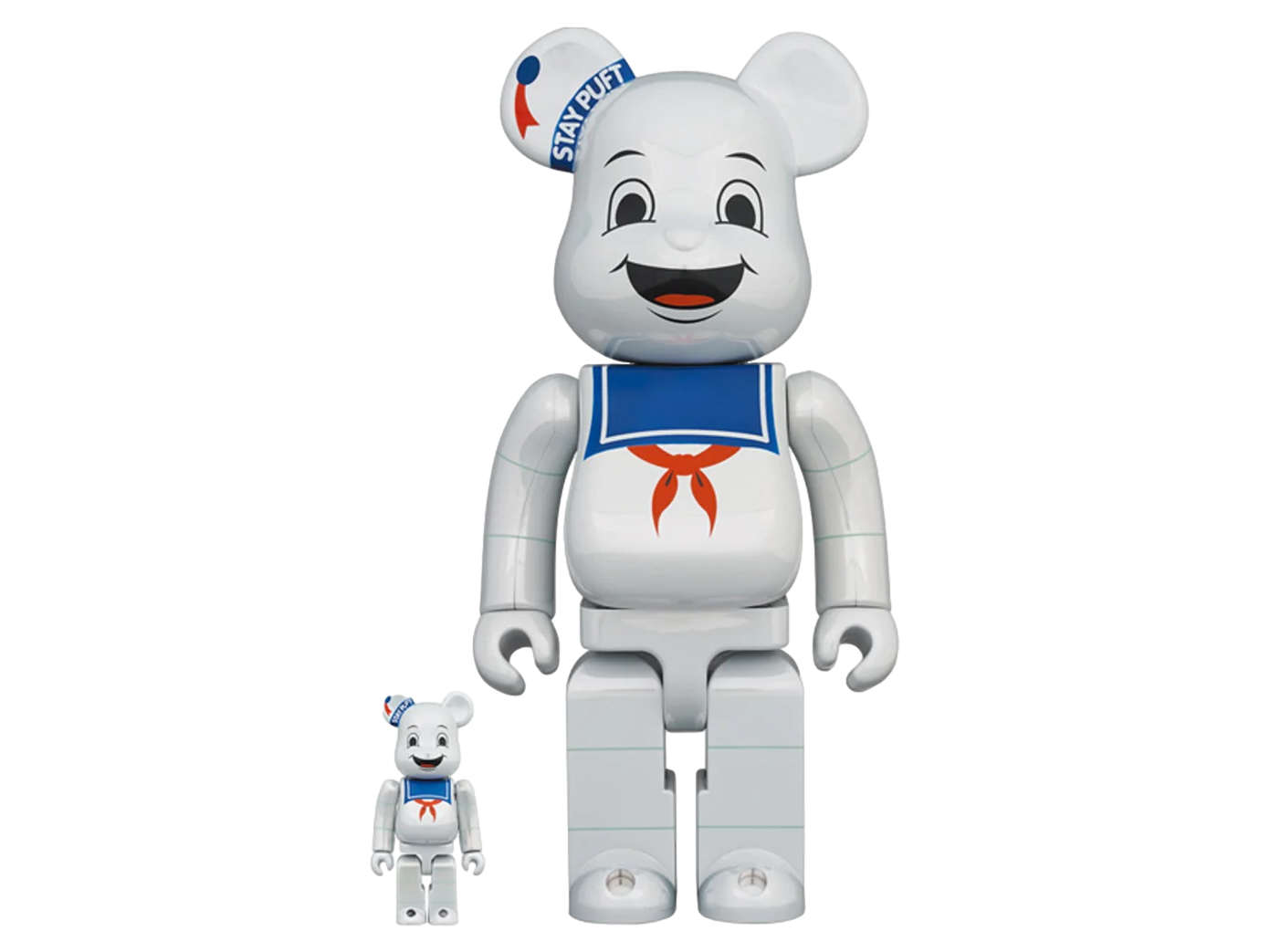Be@rbrick  Ghost Busters Stay Puft Marshmallow Man 400% & 100%