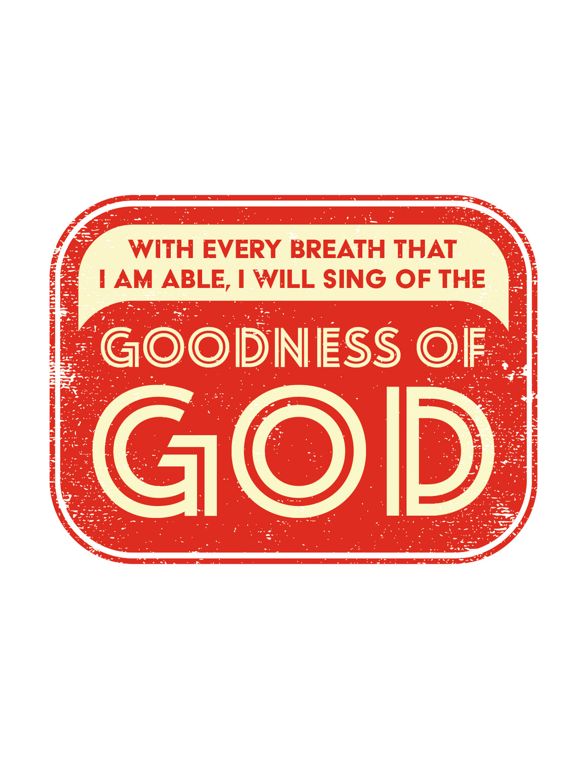 SALE: Sticker "Goodness of God"