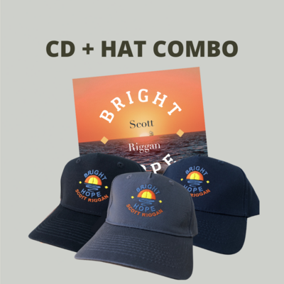 COMBO: Bright Hope CD + Hat (Navy Blue, Gray, or Black)