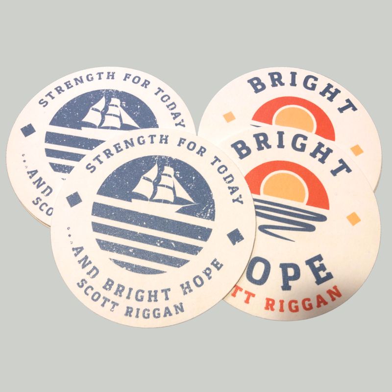 "Bright Hope" coasters
