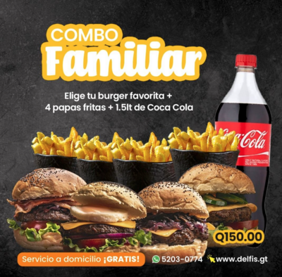 Combo Familiar Burgers