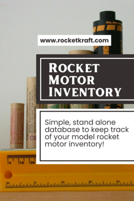 Model Rocket Motor Inventory Software