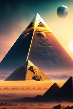 Alien Pyramids, Design 2 - Complete Printable Set