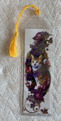 Printed Bookmarks With Tassel and Plastic Sleeve