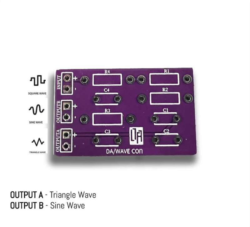 Square wave to Sine Wave / Triangle Wave Converter PCB Board