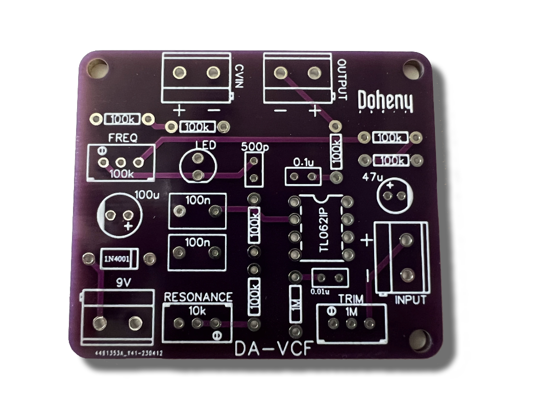 Doheny Audio Voltage-controlled filter​ with Resonance - PCB Board