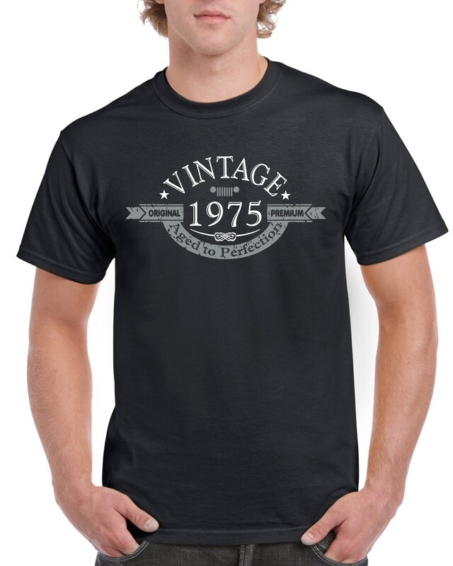 Custom Vintage Birth Year Men&#39;s T-shirts Shirts with Jeep Grille