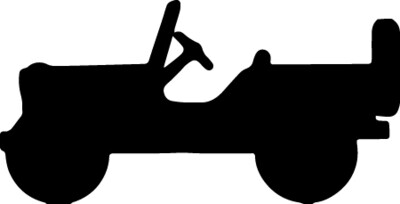 Little Willys Jeep Decals - 1.5" Set of 5 or 8