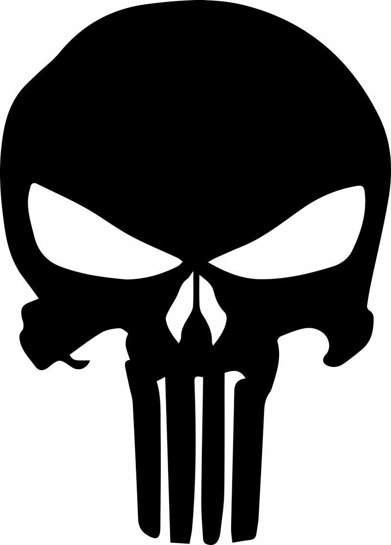 Punisher Skull Die Cut Decal