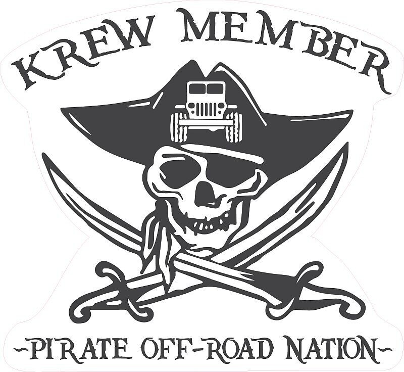 New Krew Member Printed Decals (Various Colours on Clear Background