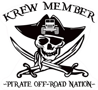 New Krew Member Printed Decals (Various Colours on Clear Background)